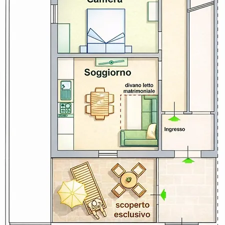 Senigallia, Comodo Bilocale Fronte Mare Con Wifi - Se096 سينِغاليا