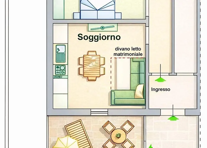 Senigallia, Comodo Bilocale Fronte Mare Con Wifi - Se096 Senigallia